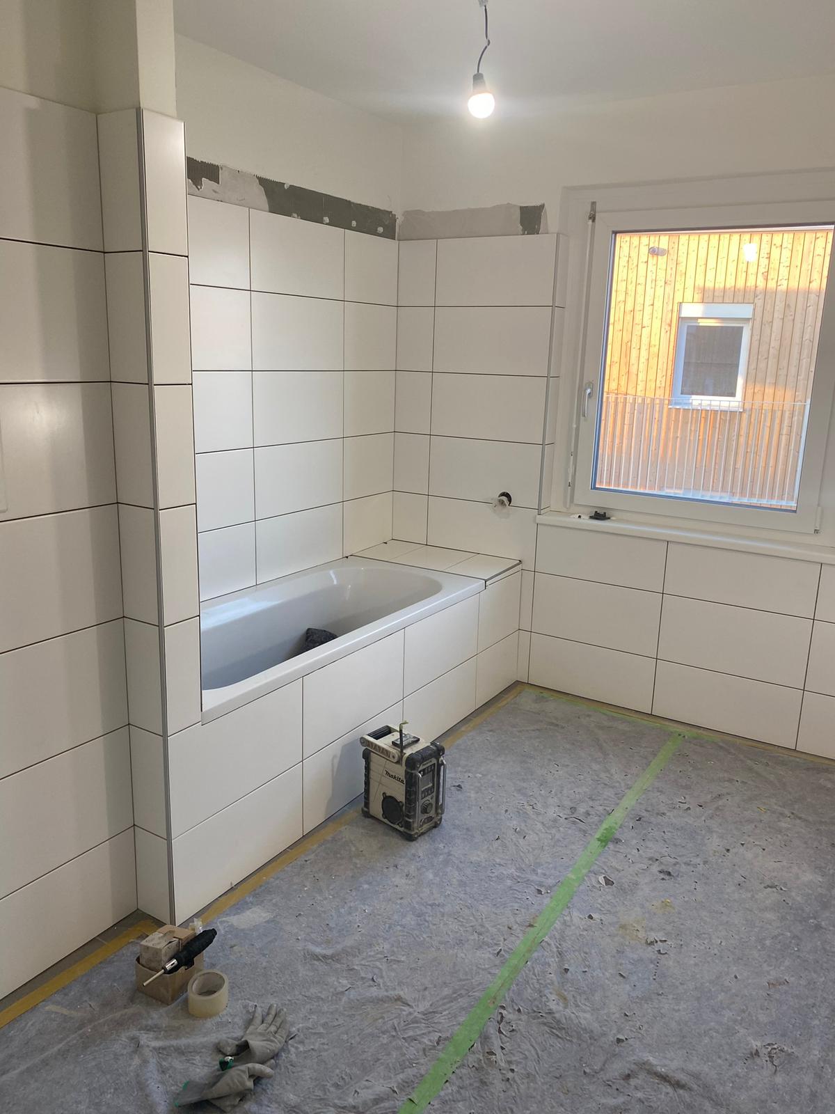 Neubau Fliesenarbeit 16
